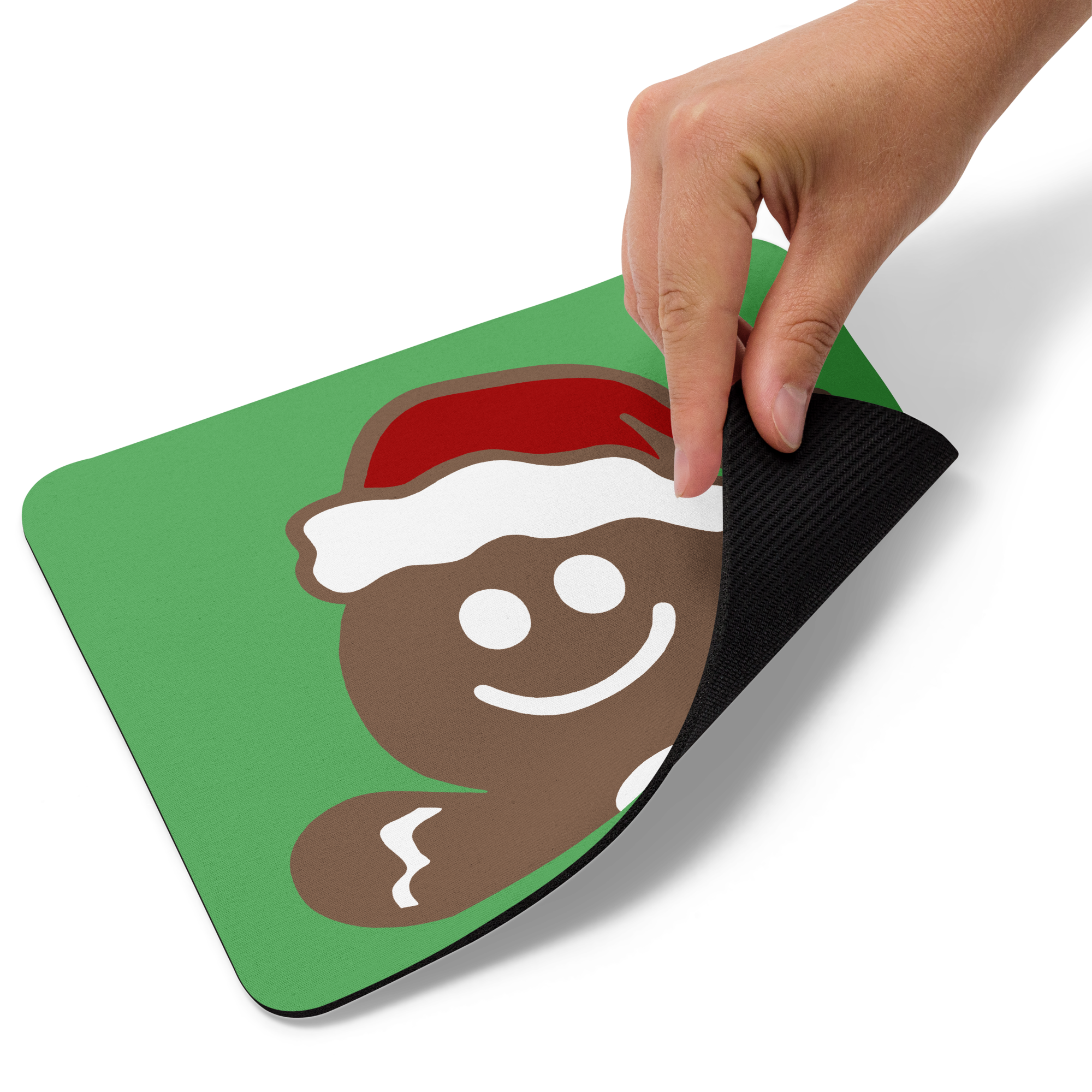 gingerbread man christmas mouse pad