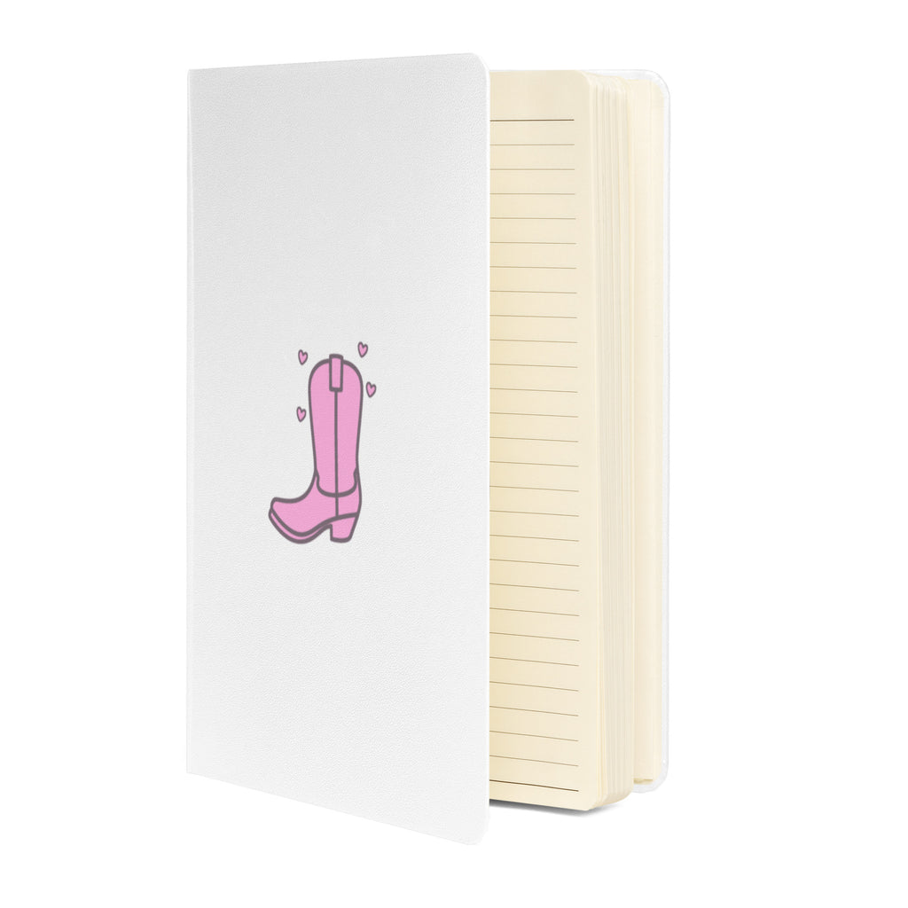 pink cowboy boot notebook