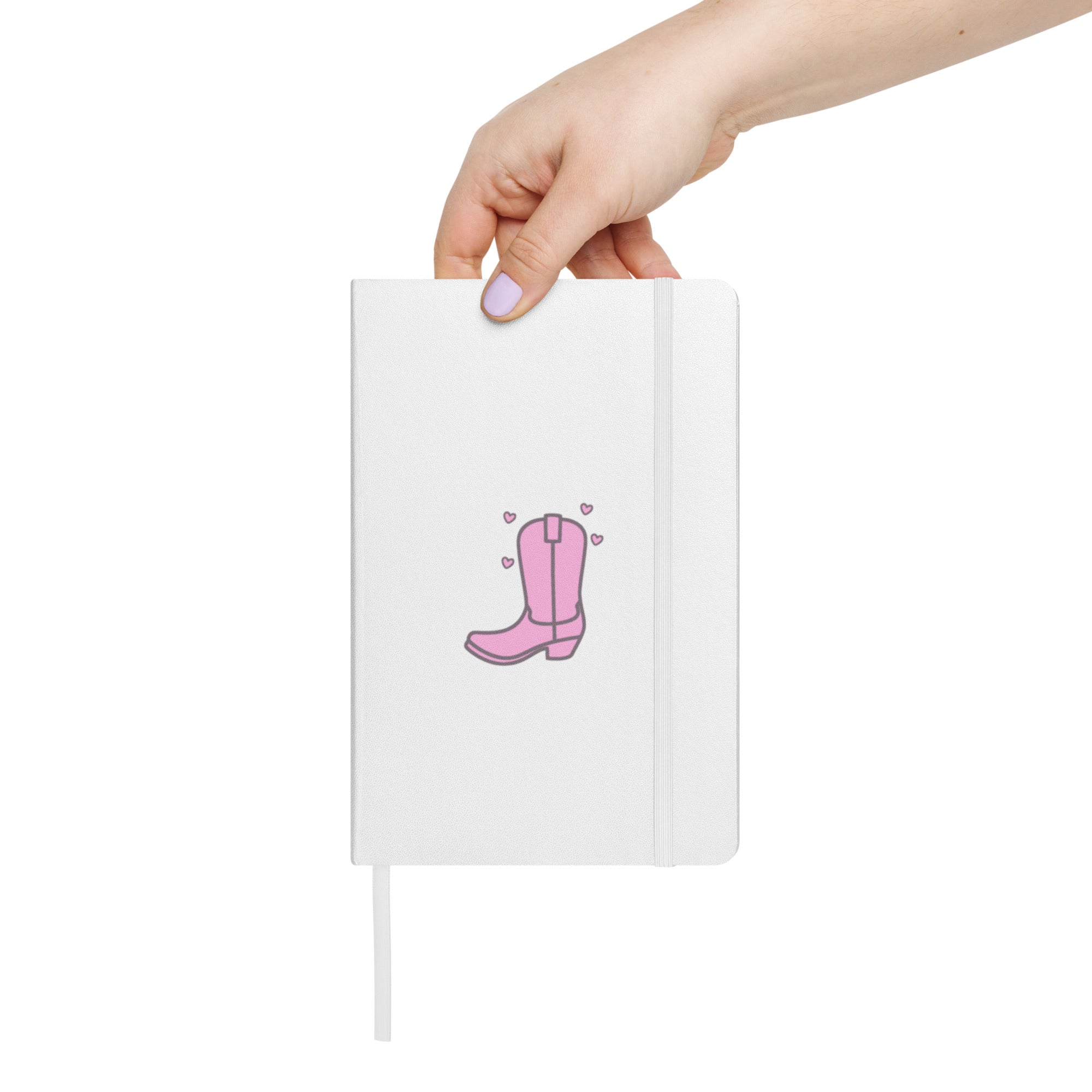 pink cowboy boot notebook