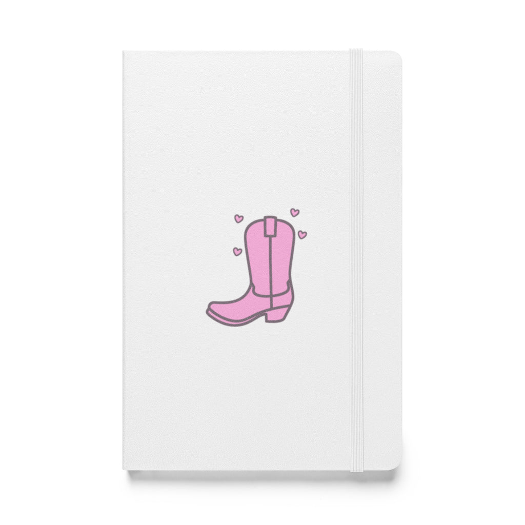pink cowboy boot notebook