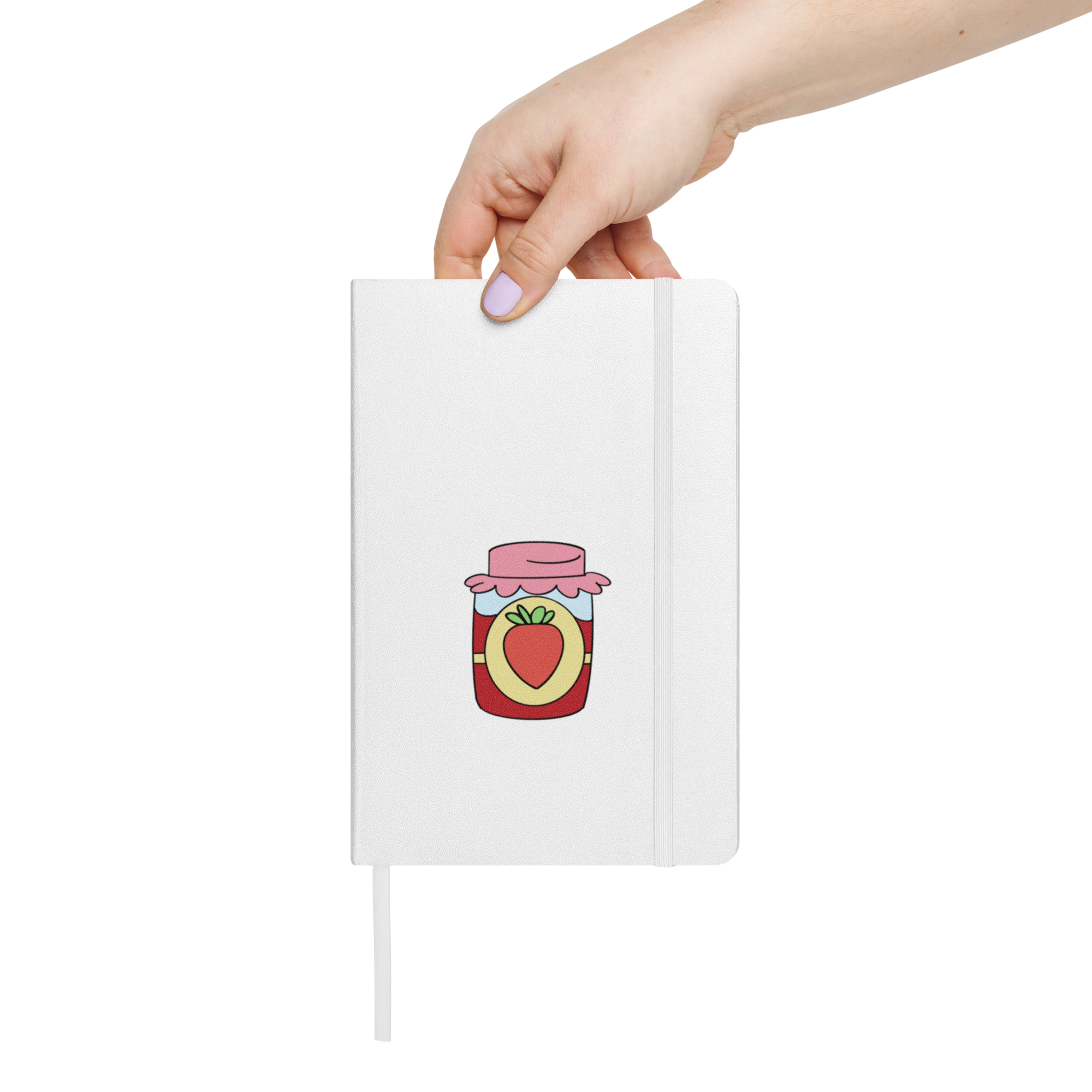 strawberry jam illustration hardcover notebook strawberry aesthetic